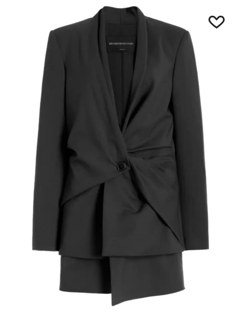 Brandon Maxwell Gathered Blazer - Image 1