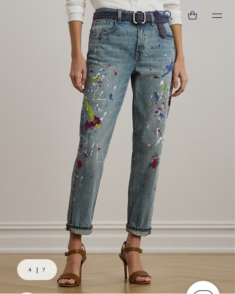 Lauren Ralph Lauren Splatter Jeans - Image 2