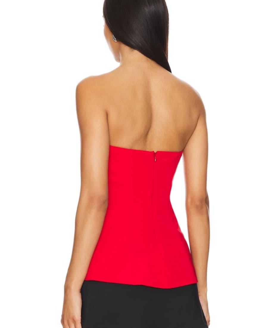 x Ella Rose Noah Top in Cherry Red - Image 2
