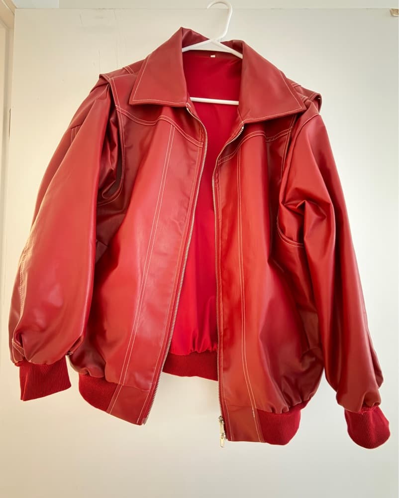 Red Bomber Jacket - Image 4