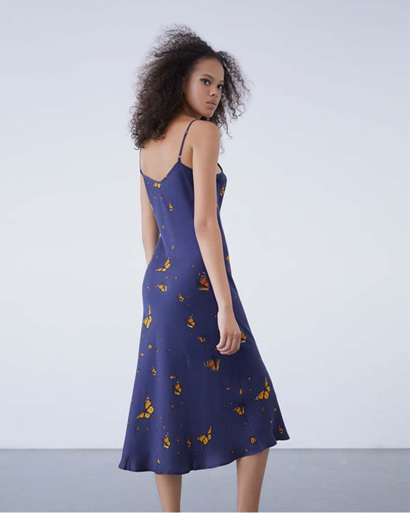 SILK LAUNDRY 90S SLIP DRESS - MONARCH - Image 2
