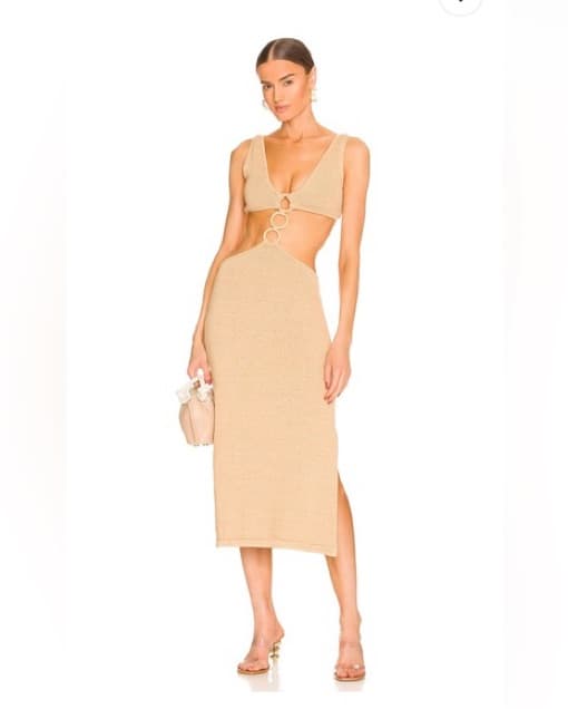 Cult Gaia Mert Dress In Sand - Image 1