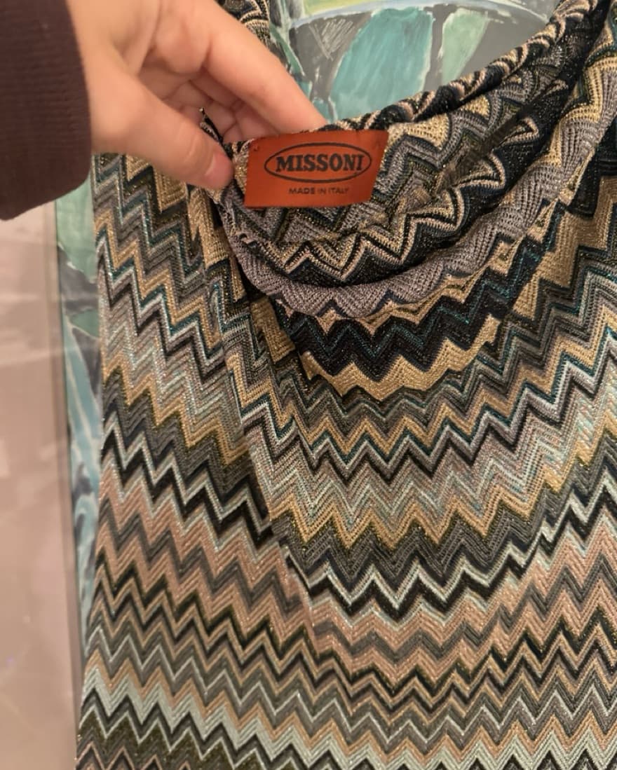 Missoni Cowl Neck Mini Dress - Image 5