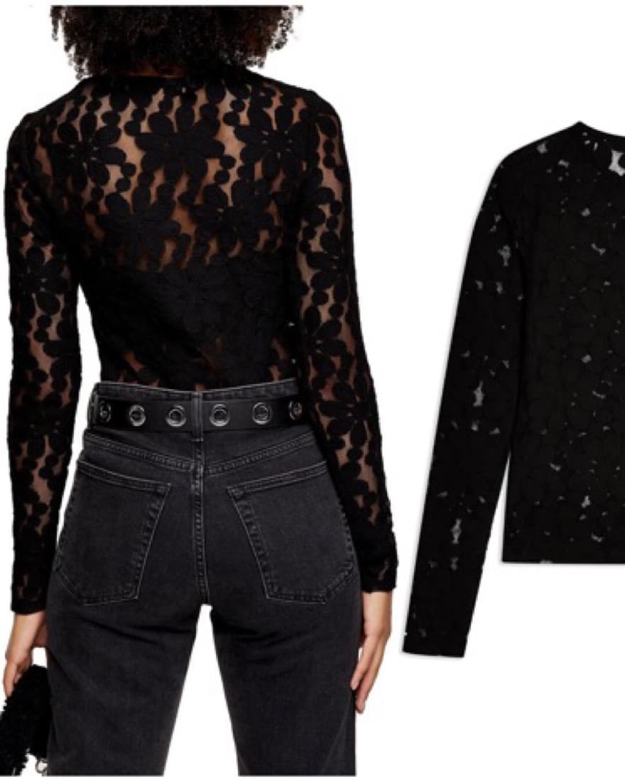 Topshop Daisy Lace Top - Image 2