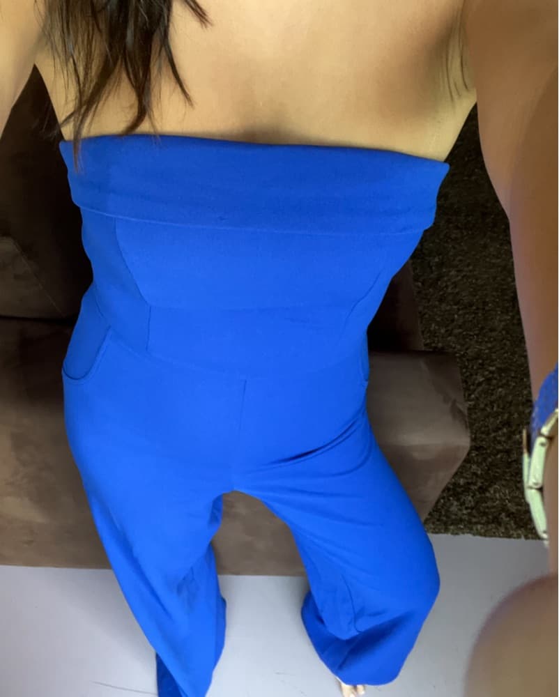 Stretchy Blue Jumpsuit - Image 2