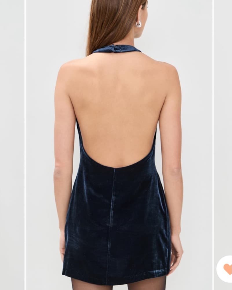 Reformation Avielle Velvet Dress - Image 2