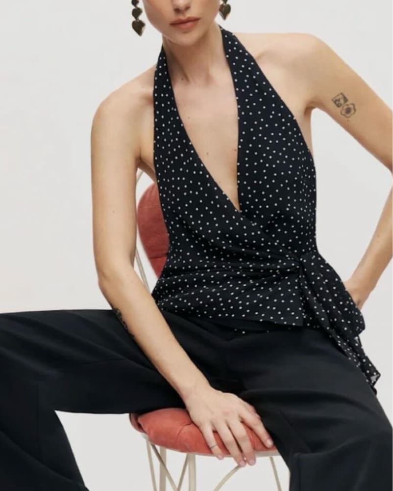 Polka Dot Halter Top - Image 2