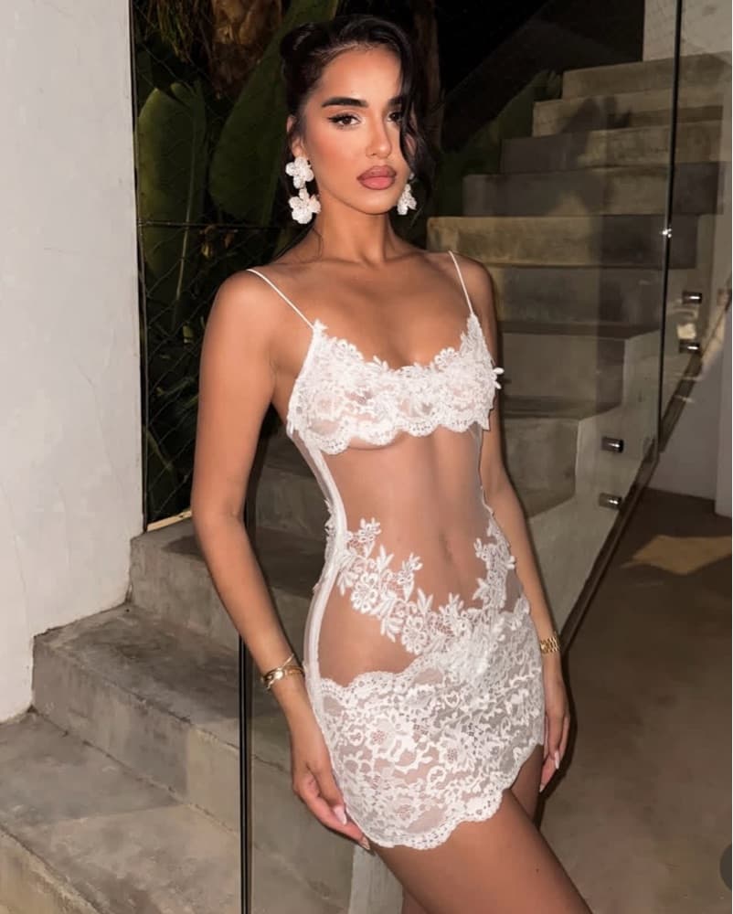 NYE Lace Slip Dress - Image 2