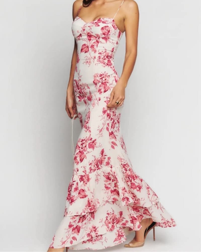 Reformation Floral Dress - Image 3