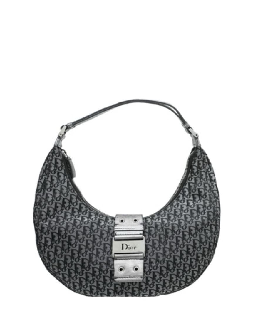 Chistian Dior Bicolor Oblique Hobo Bag - Image 1