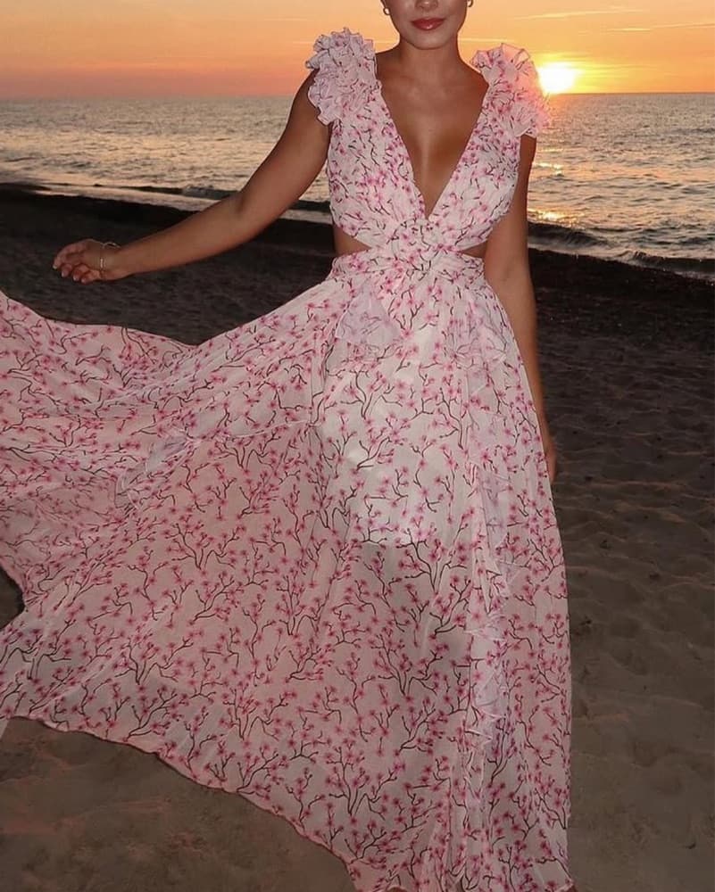 Anne Louise Boutique Pink Cassini Dress - Image 1