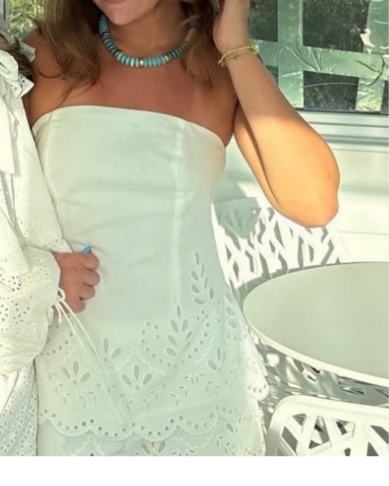 White Eyelet Set - Image 2
