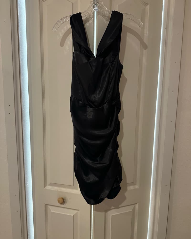 LEAU black mini dress - Image 3