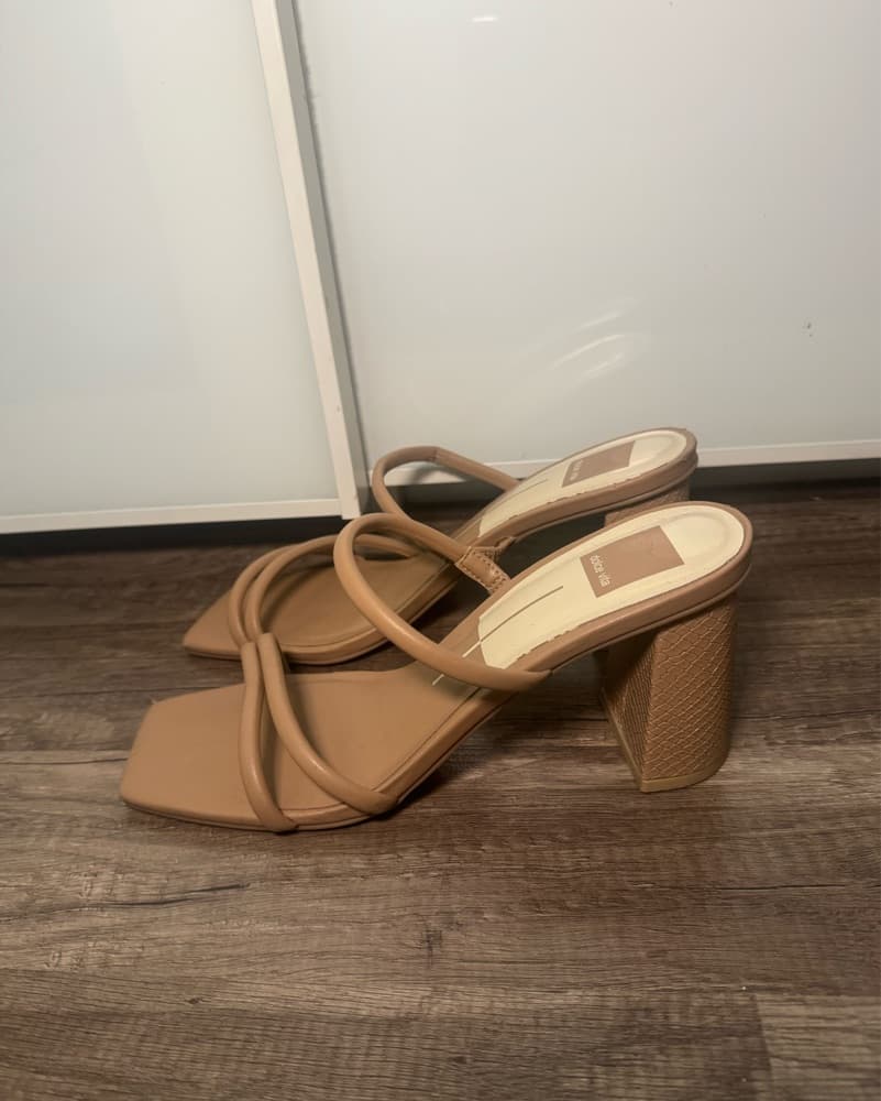 Dolce Vita Chic Nude Strappy Sandals - Image 2