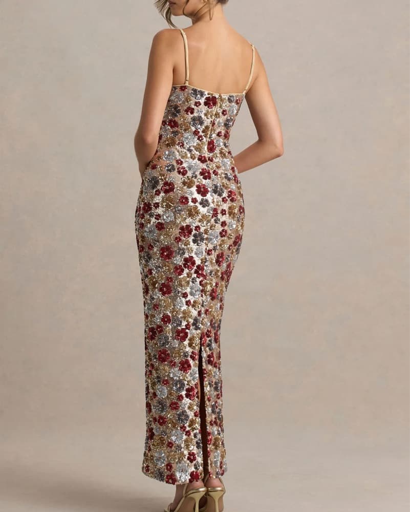Club L London Vitora Floral Maxi Dress - Image 3