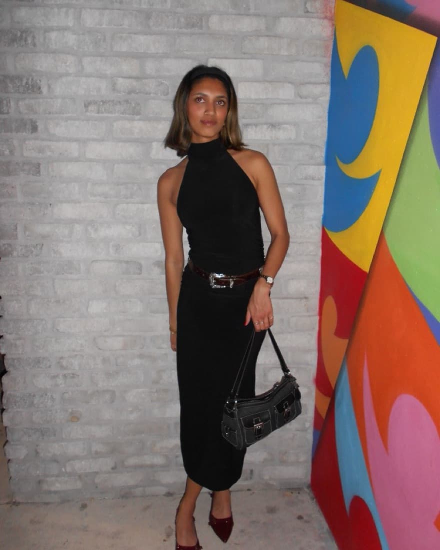 Aritzia Halterneck Maxi Dress - Image 1
