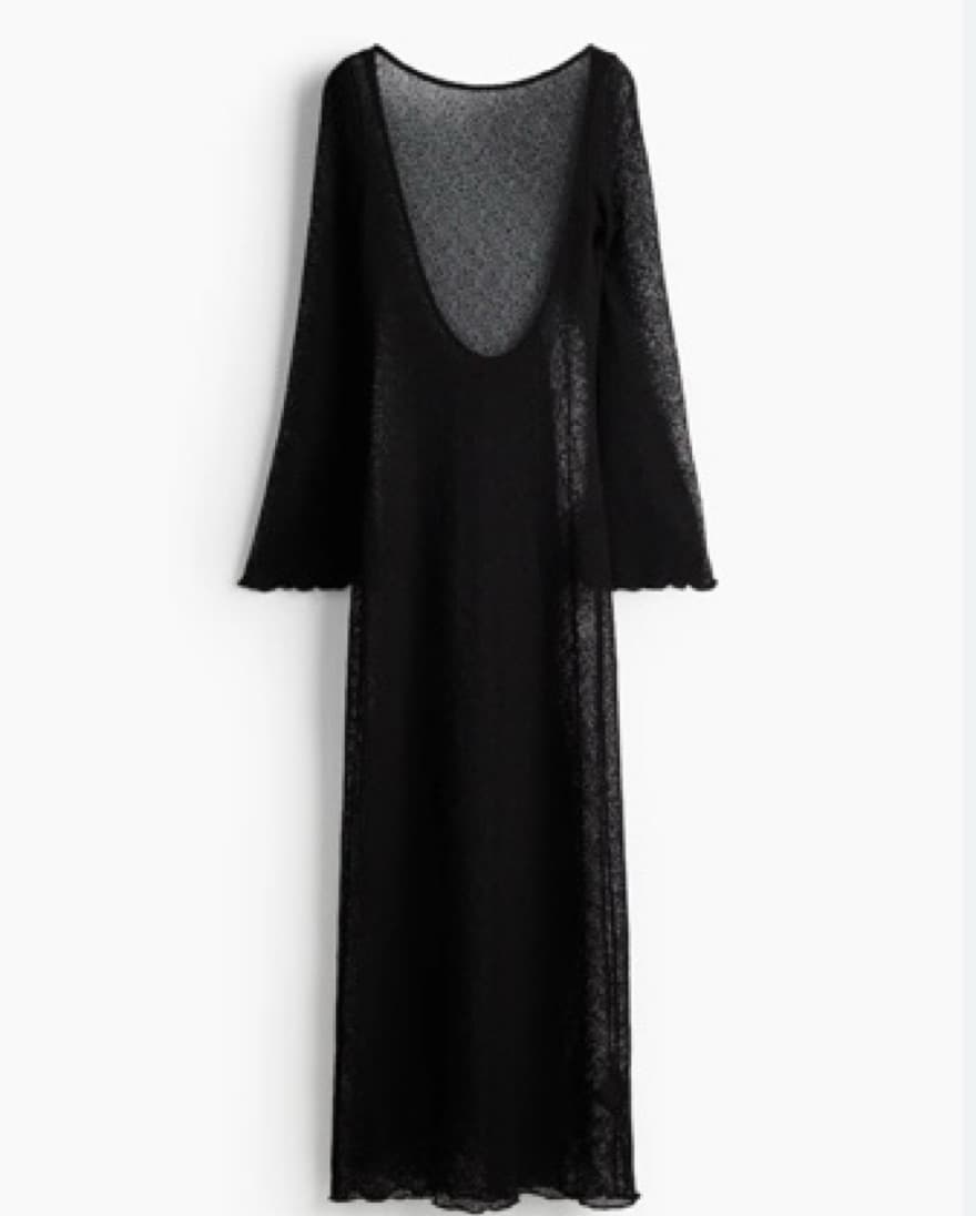 h&m black beach cover up - Image 2