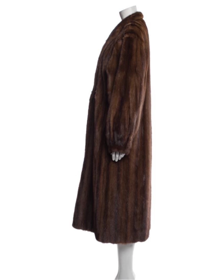 80s VINTAGE Mink Fur Coat - Mob Wife - Image 5