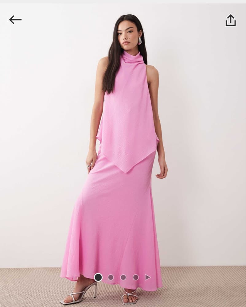 ASOS Sugar Pink Dress - Image 2
