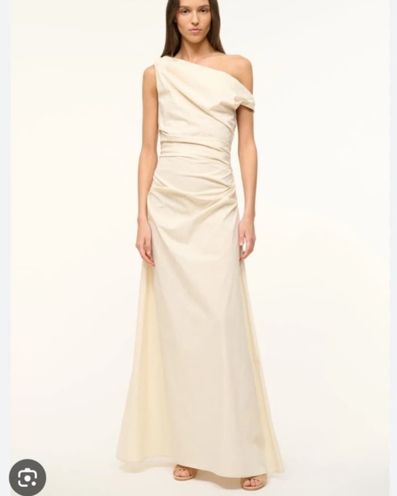 Staud Maxi Phare Dress in Buttercream - Image 1