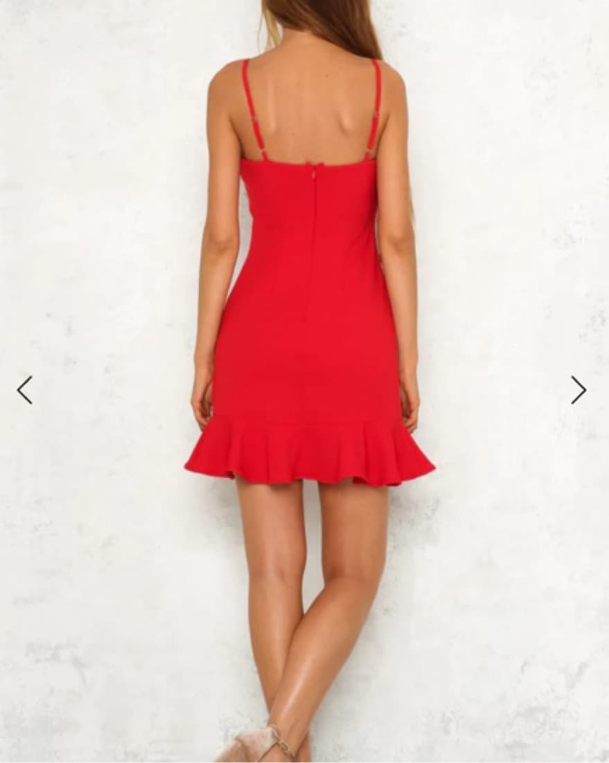 Hello Molly: Red Mini Dress - Image 3