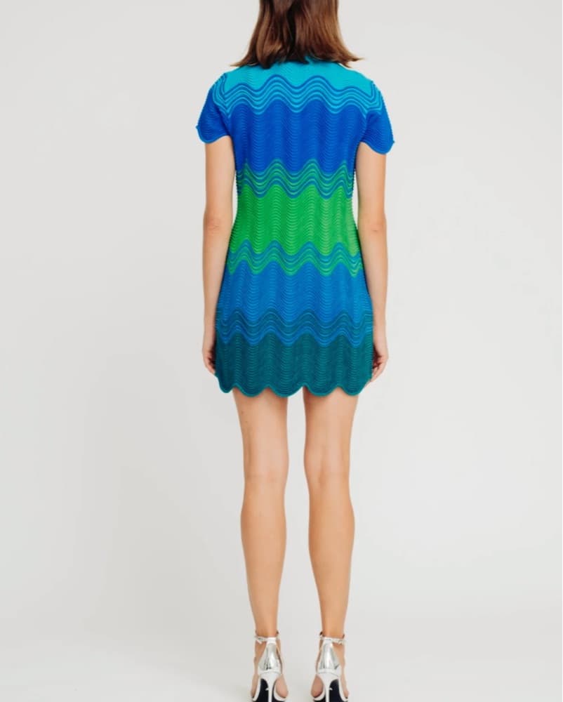 Collared woven style mini dress - Image 3