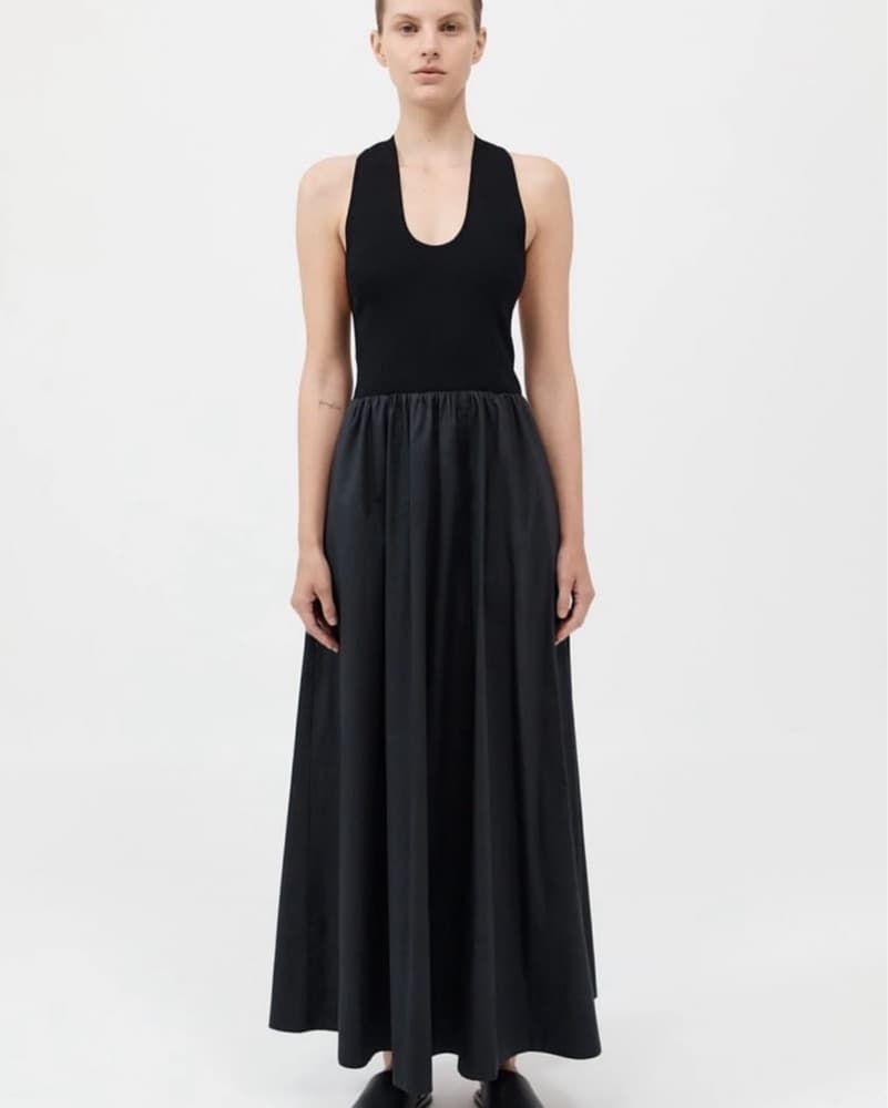 SA Plunge Neck Black Maxi Dress - Image 5