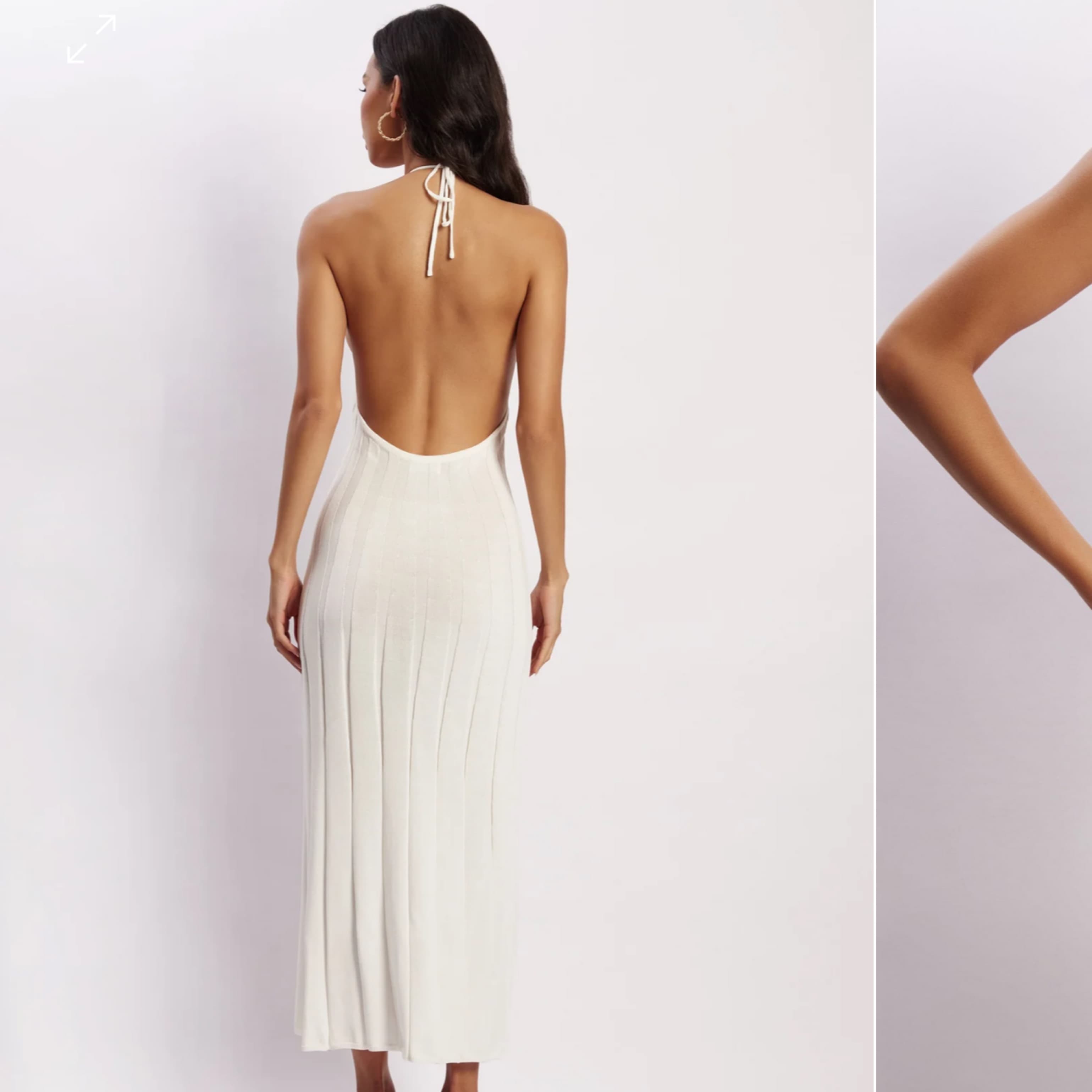 ADRIENNE Halter Neck Midi Dress  - Image 3