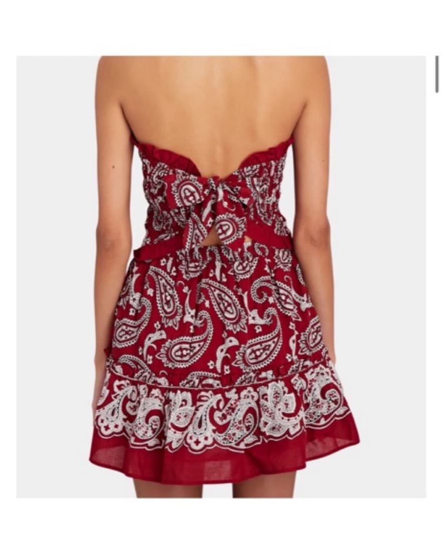 Sea New York Red Paisley Mini Dress  - Image 2