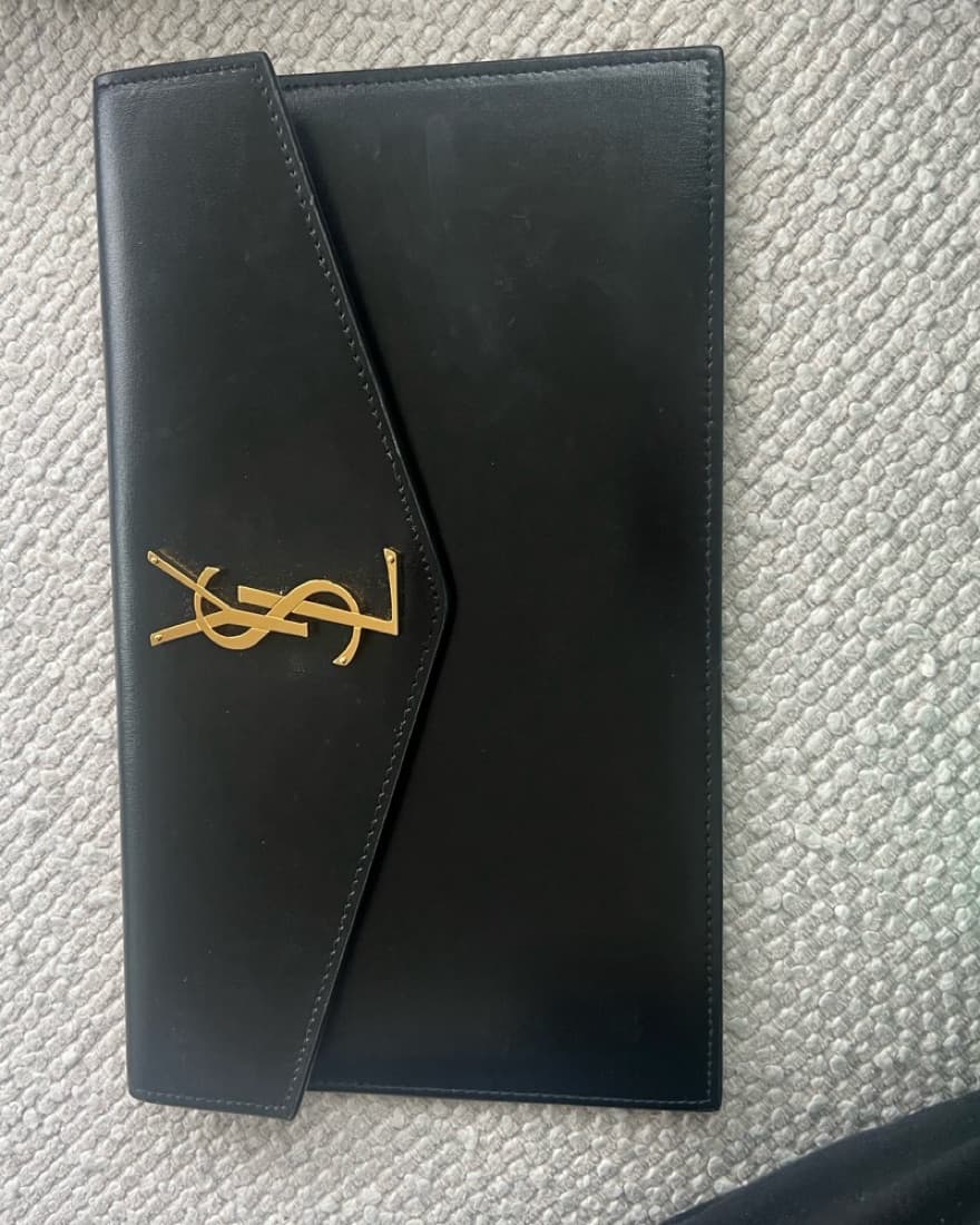 YSL Leather Clutch - Image 1