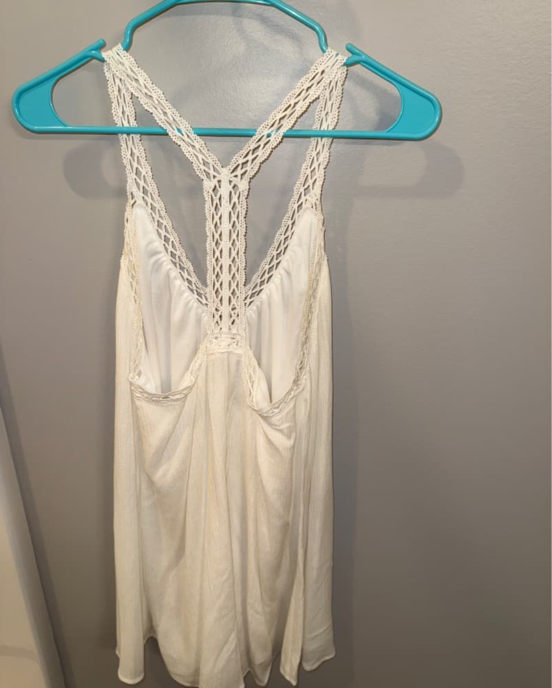 LUSH I’m Impressed Ivory Crochet Dress - Image 6