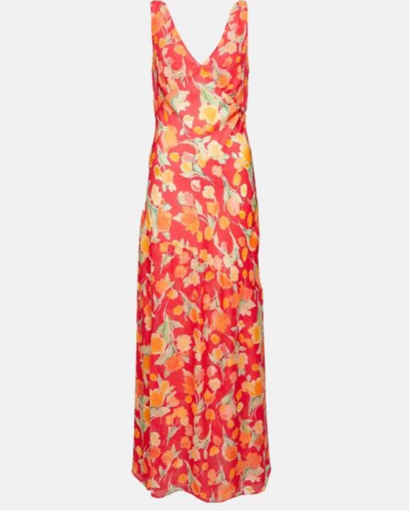 Rixo Floral Maxi With Slit   - Image 4