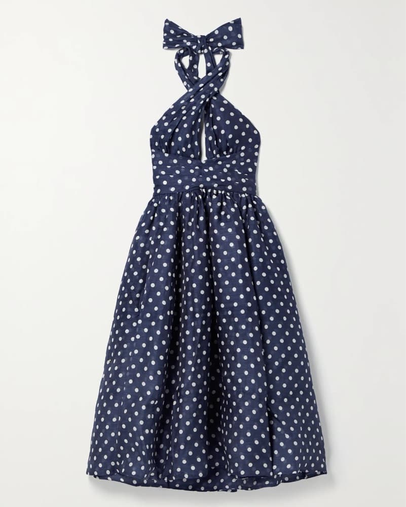 Zimmermann High Tide Halter Linen Dress - Image 4
