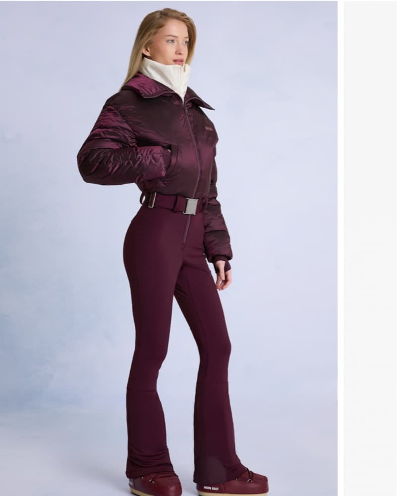 Oh Polly Burgundy Ski Suit  - Image 3