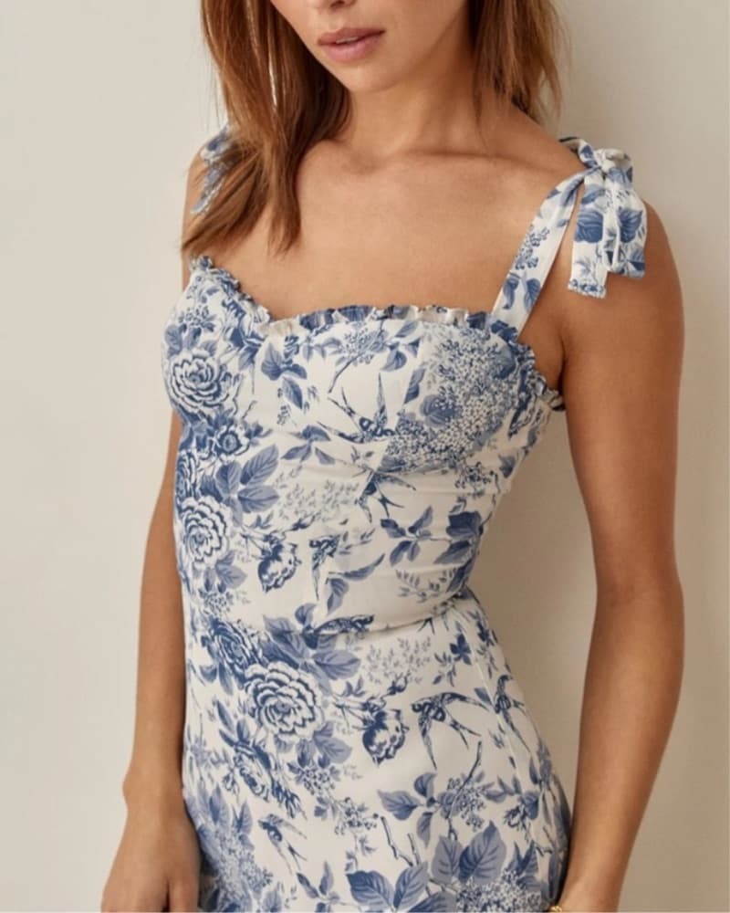Reformation Nikita Dress In Pompadour - Image 3