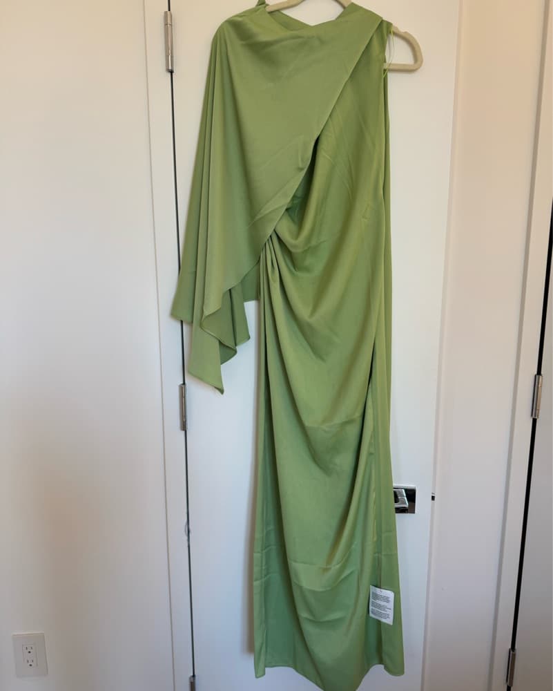Green Cape Dress - Image 2