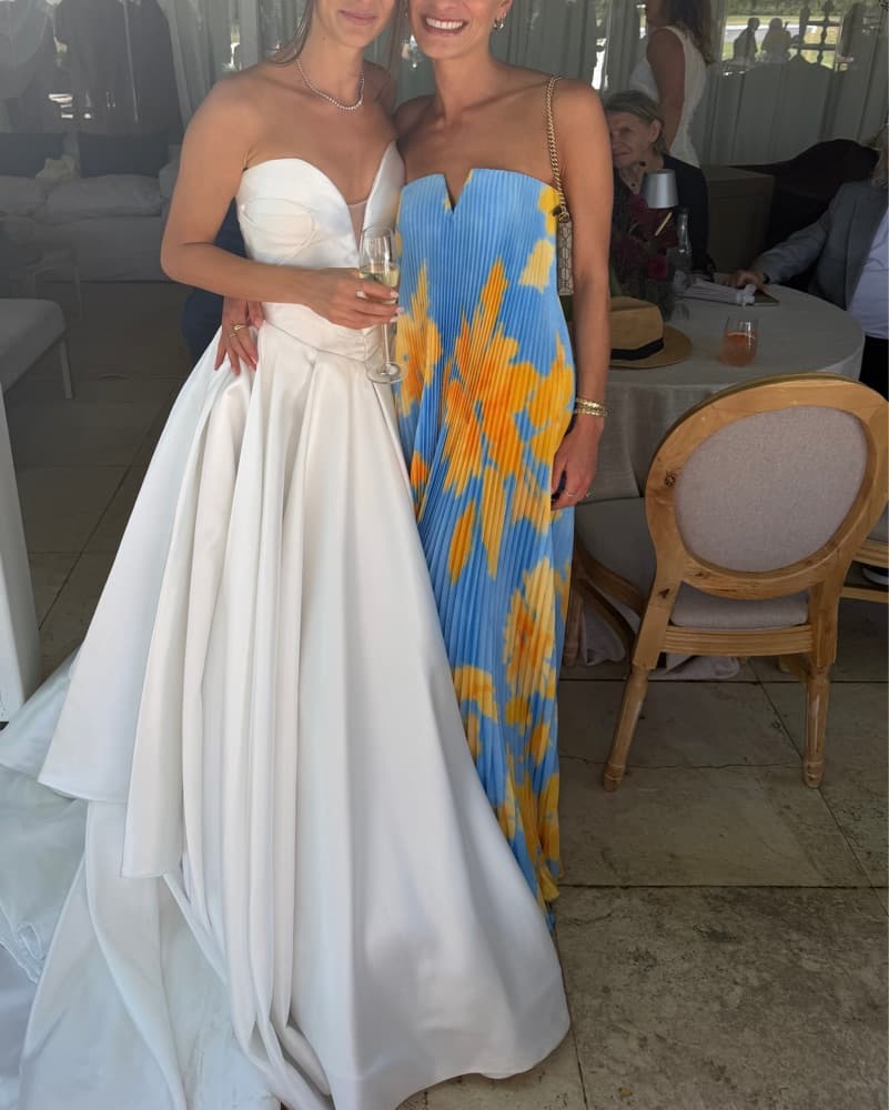 L’idee Strapless Printed Dress - Image 5