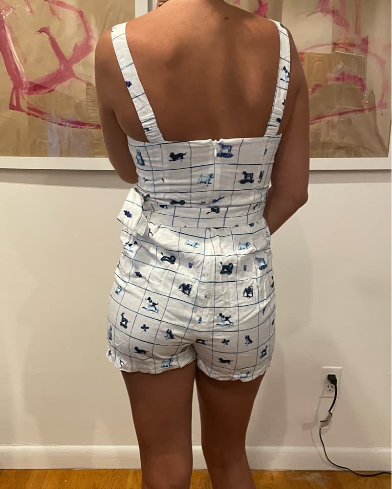 Staud Ponelo Belted Playsuit  - Image 3