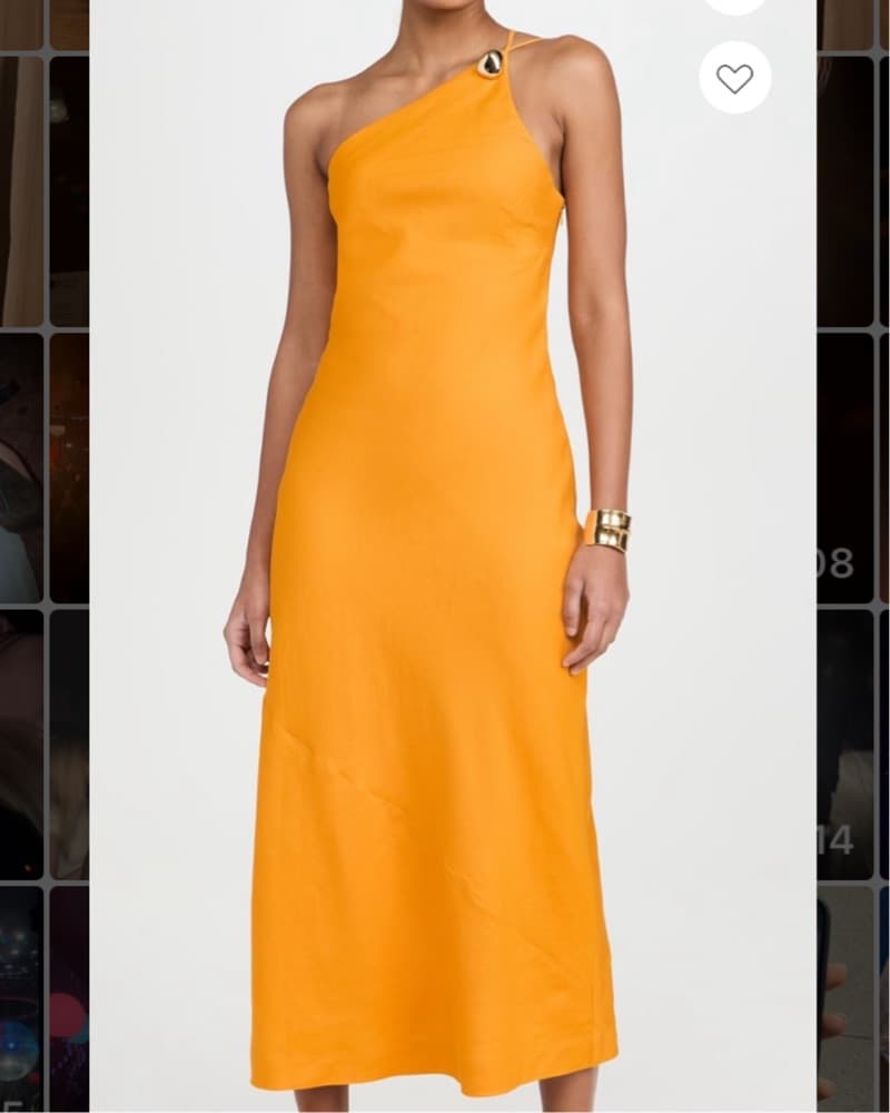 Cult Gaia Rinley Orange Linen Dress  - Image 2