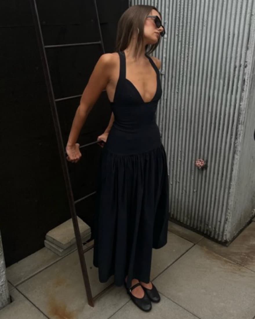 WeWoreWhat Peplum Drop Waist Midi - Image 1