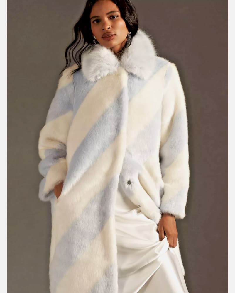 Anthropologie Faux Fur Coat - Image 2