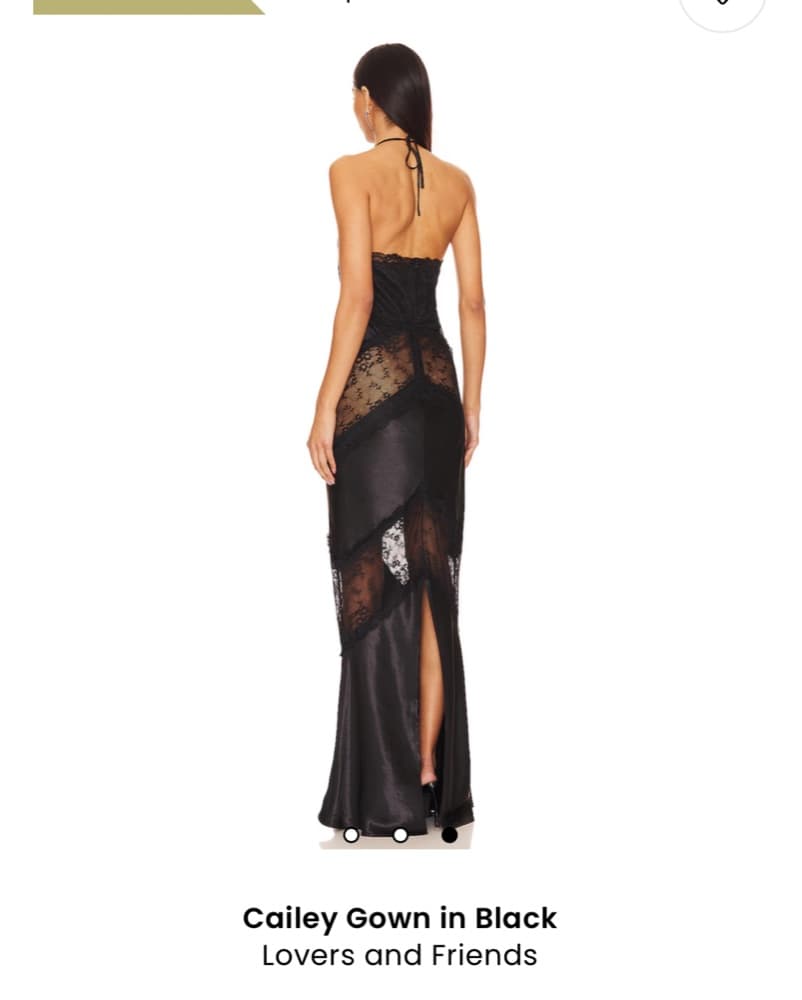 Lace And Satin Gown - Image 3