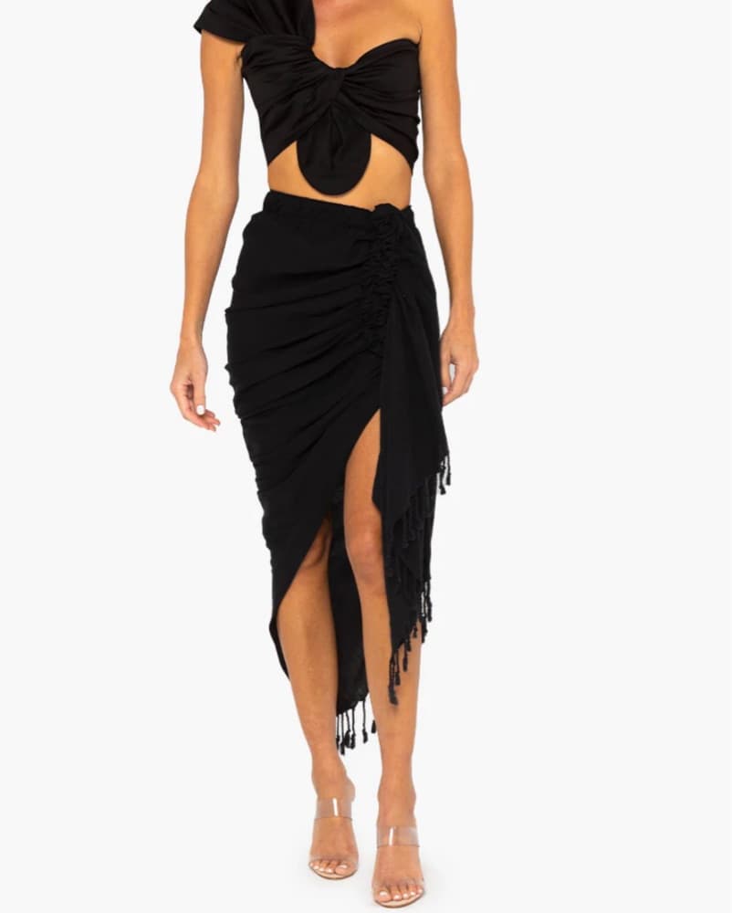 Just Be Queen - Black Tulum Skirt - Image 1