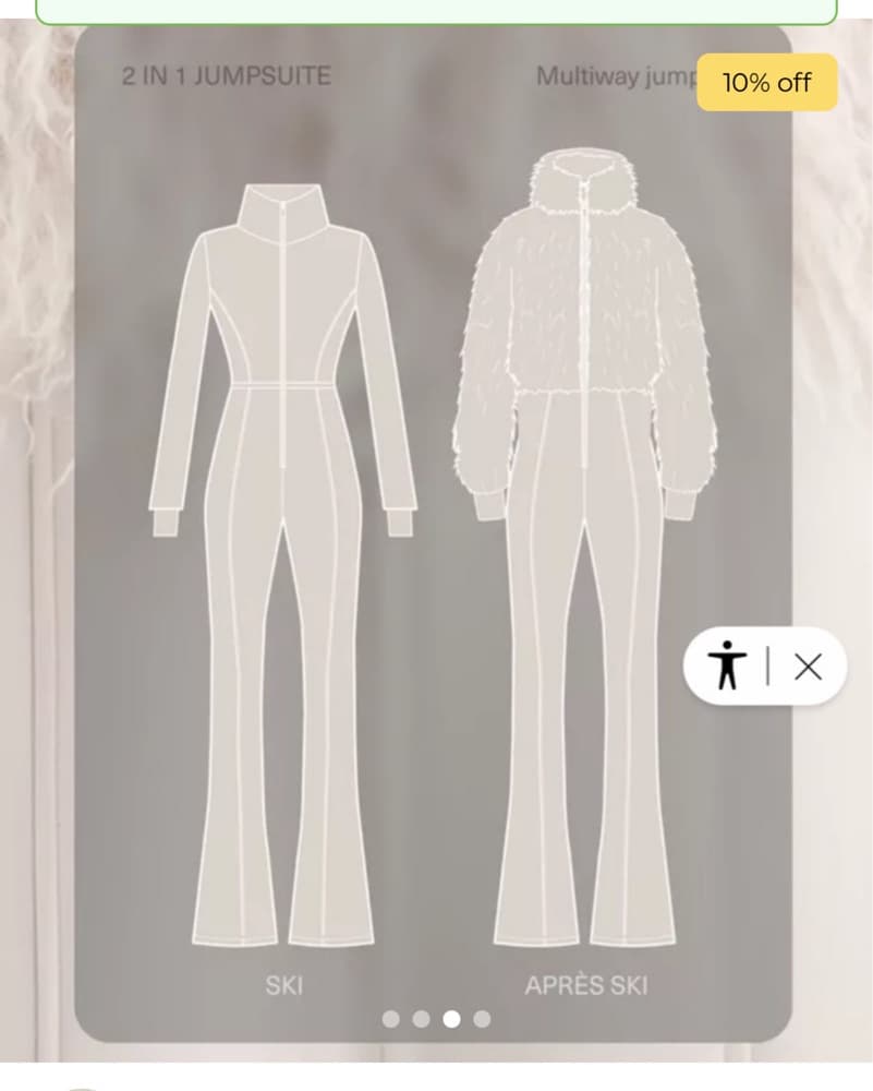 Ski Suit With Removable Fur  Jacket - Image 3