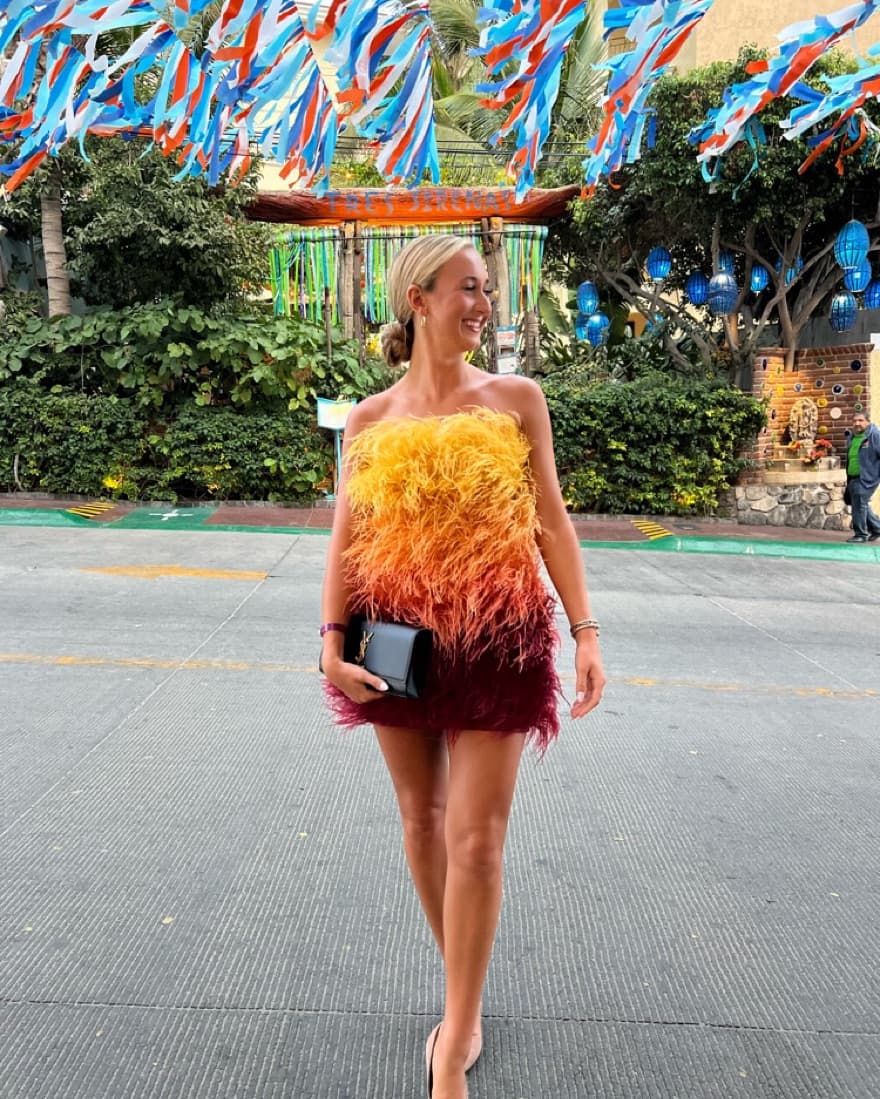 Bronx and Banco Multicolor Fur Mini Dres - Image 1