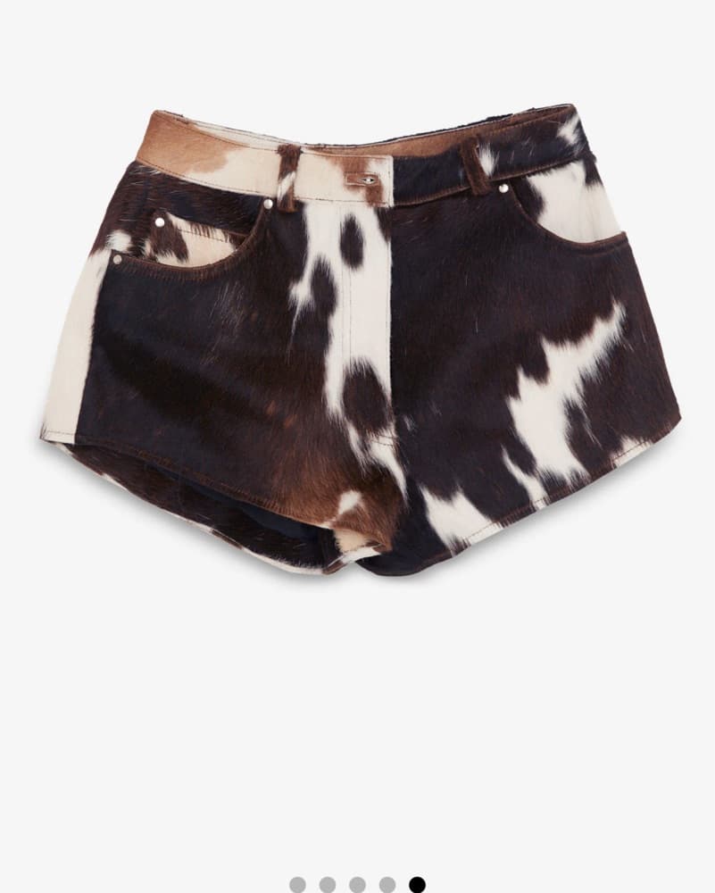 Nasty Gal Genuine Cow Hide Shorts - Image 5