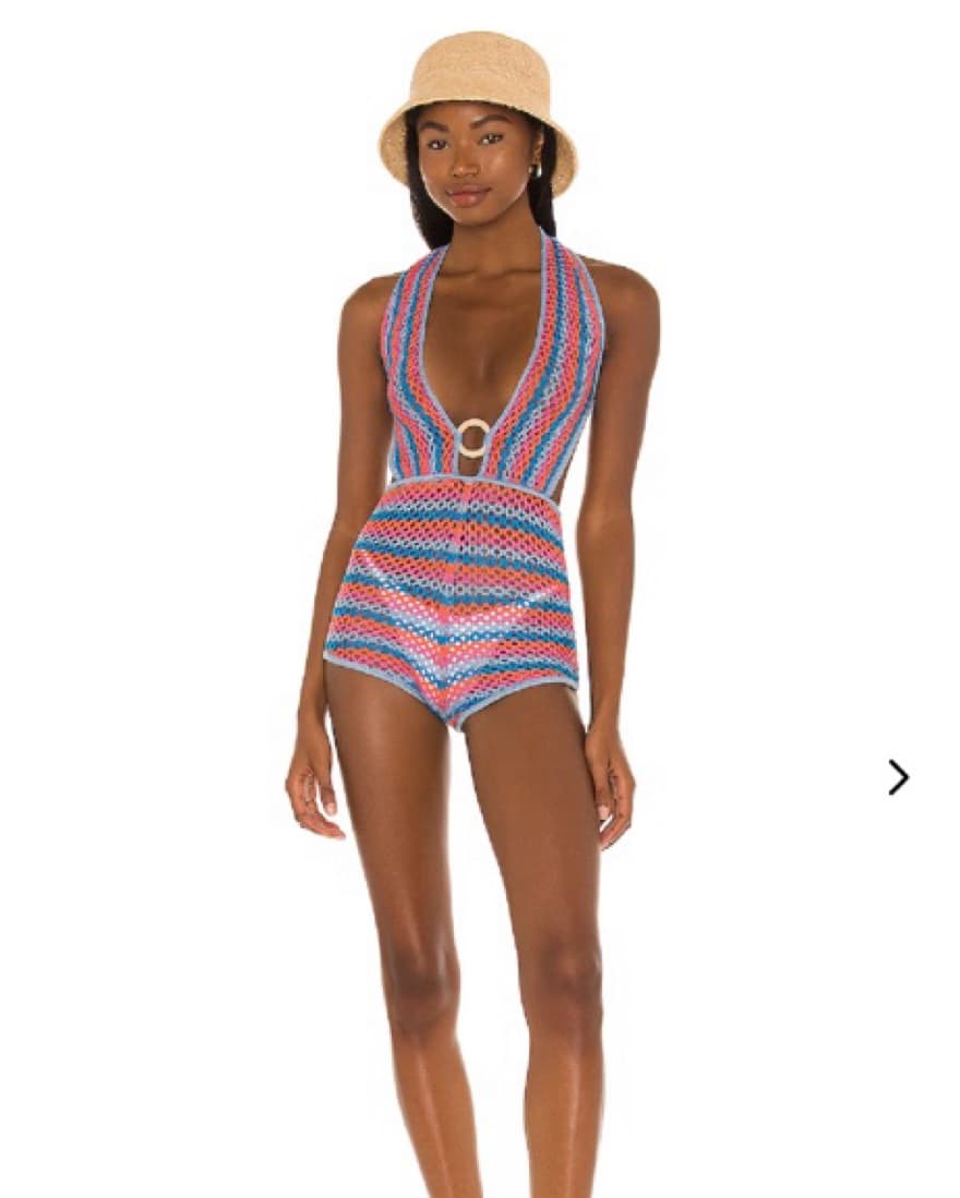 Lovers & Friends Crochet Cover Up Romper - Image 1