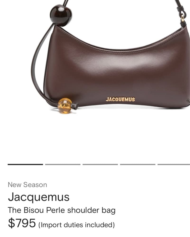 Jacquemus Bisou Perle Shoulder Bag  - Image 3