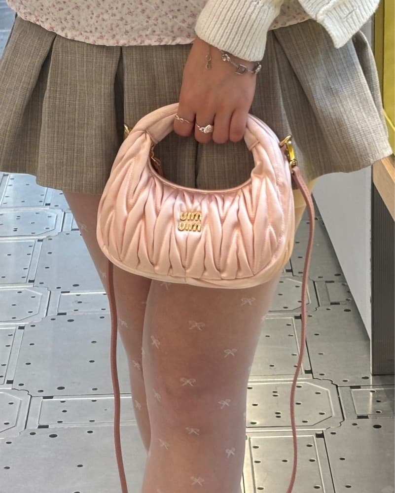 Miu Miu Wander matelassé satin mini-bag by Miu Miu | Pickle