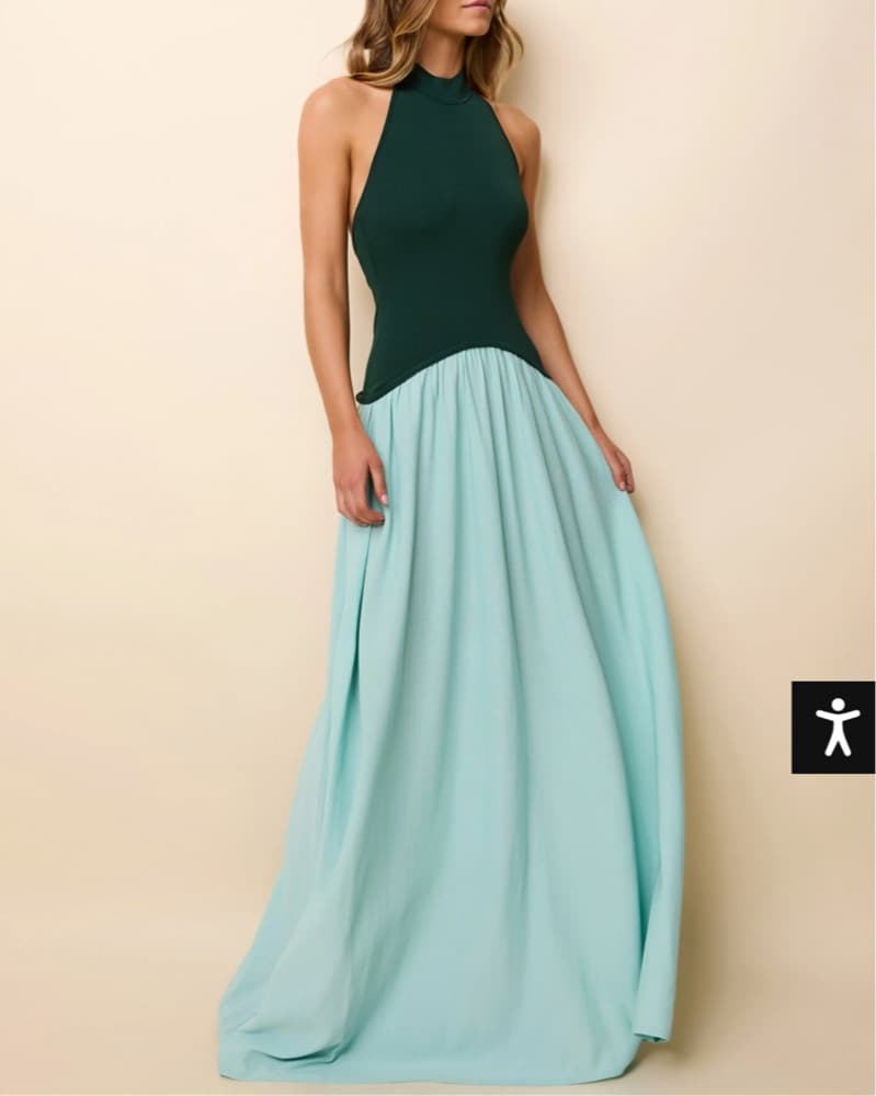 Solid & Striped Halter Soglio Dress - Image 1